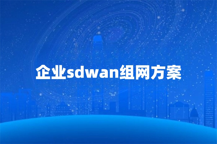 企業(yè)sdwan組網(wǎng)方案