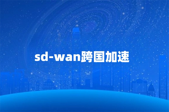 sd-wan跨國加速