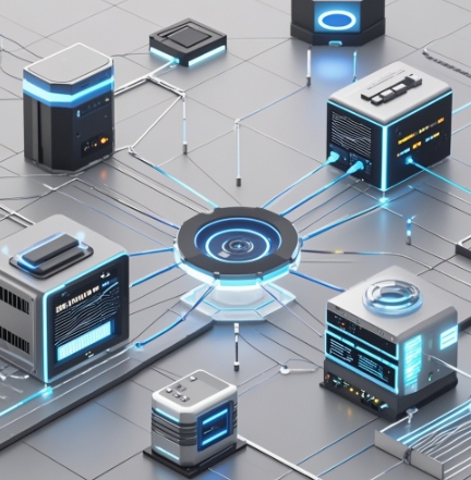 生成一張展示網(wǎng)絡(luò)加速架構(gòu)的科技風(fēng)主題圖片