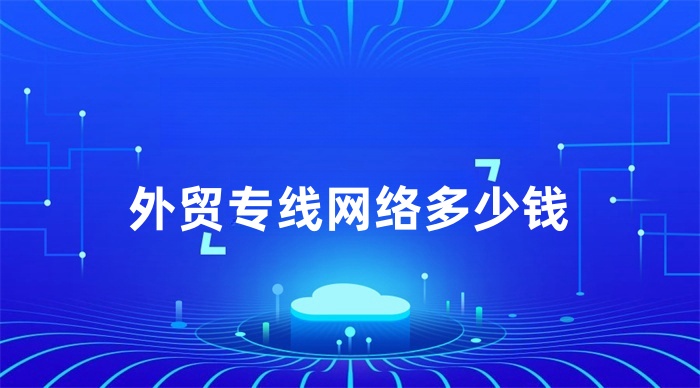 外貿(mào)專線網(wǎng)絡(luò)多少錢