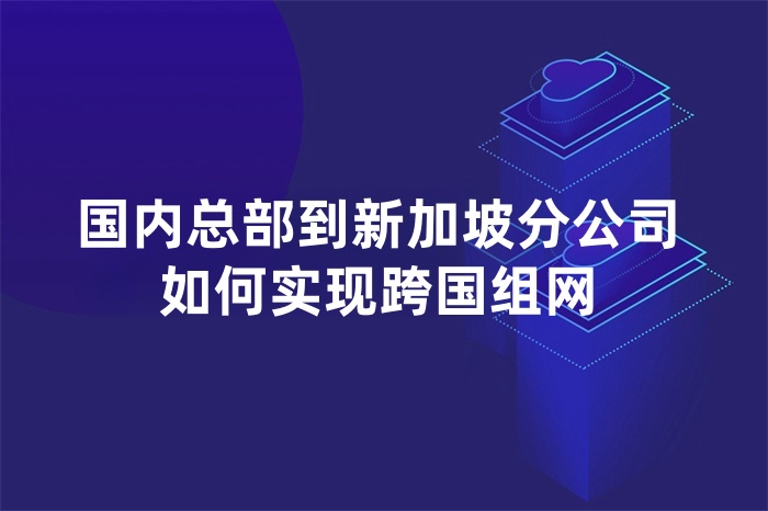 國內總部到新加坡分公司如何實現跨國組網