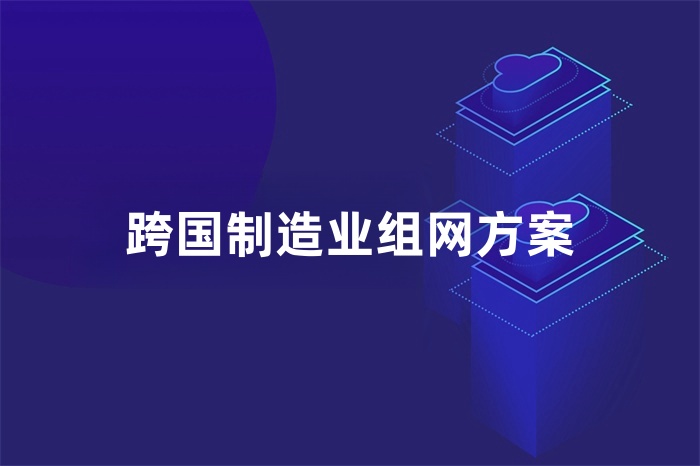 跨國制造業組網方案