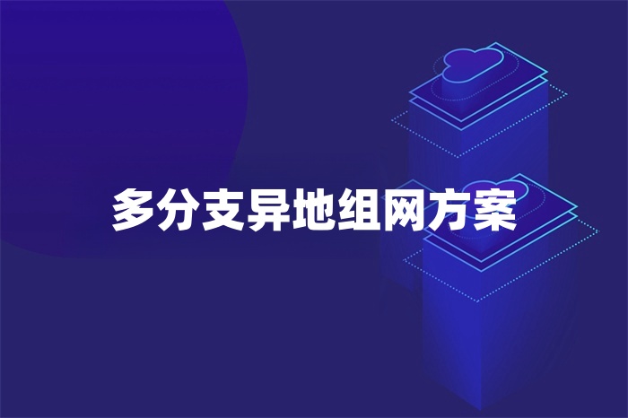 多分支異地組網方案