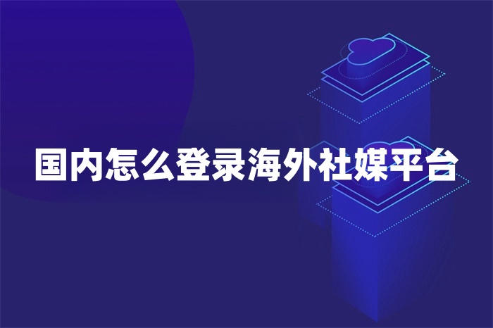 國內(nèi)怎么登錄海外社媒平臺(tái)