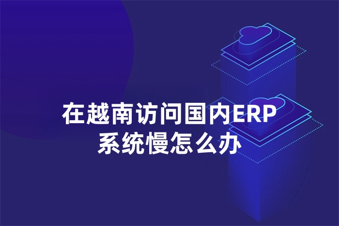 在越南訪問國內ERP系統慢怎么辦