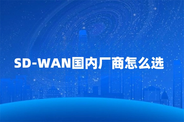 SD-WAN國內廠商怎么選